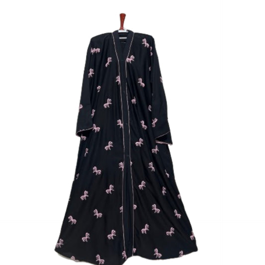Front back open Abaya